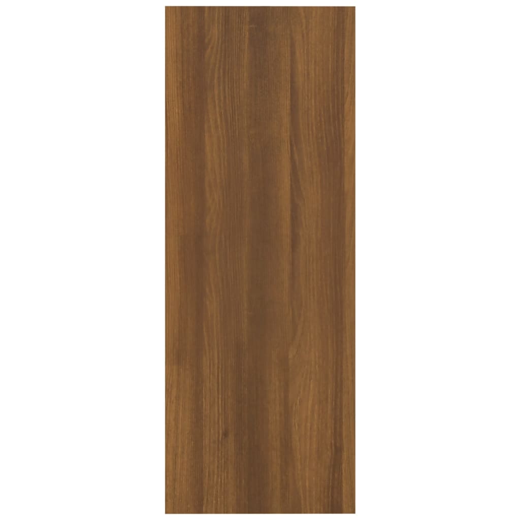 Konsolipöytä ruskea tammi 105x30x80 cm tekninen puu - Sisustajankoti.fi