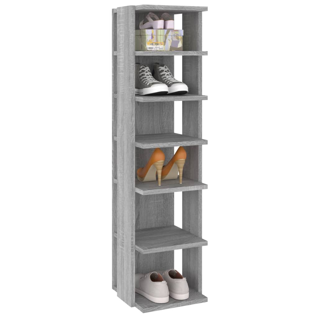 Kenkätelineet 2 kpl harmaa Sonoma 27,5x27x102 cm tekninen puu - Sisustajankoti.fi