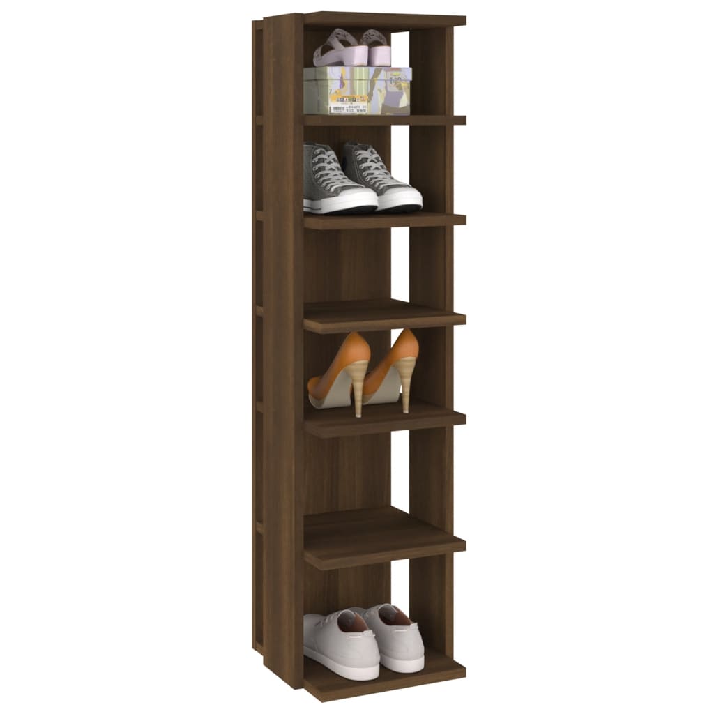 Kenkätelineet 2 kpl ruskea tammi 27,5x27x102 cm tekninen puu - Sisustajankoti.fi