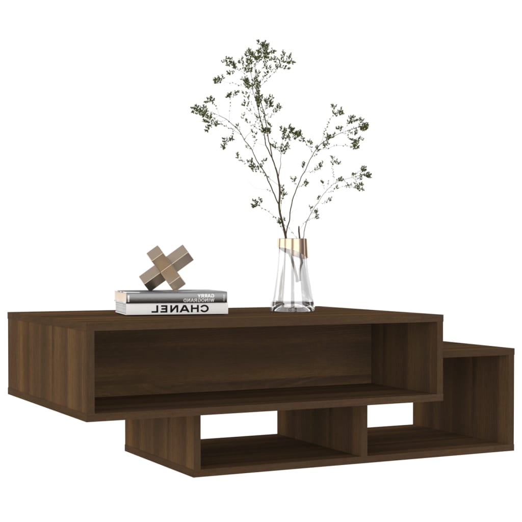 Sohvapöytä ruskea tammi 105x55x32 cm tekninen puu - Sisustajankoti.fi