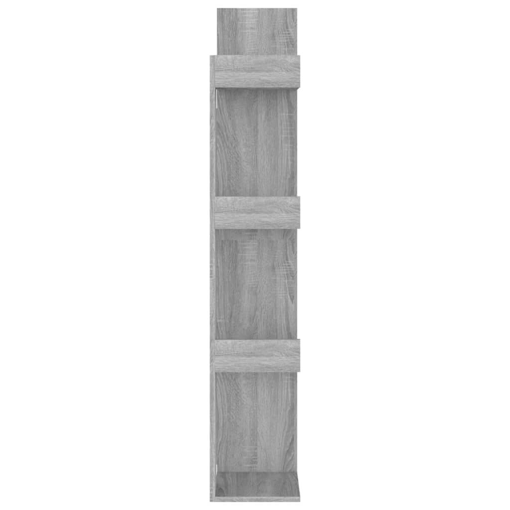 Kirjahylly harmaa Sonoma 48x25,5x140 cm tekninen puu - Sisustajankoti.fi