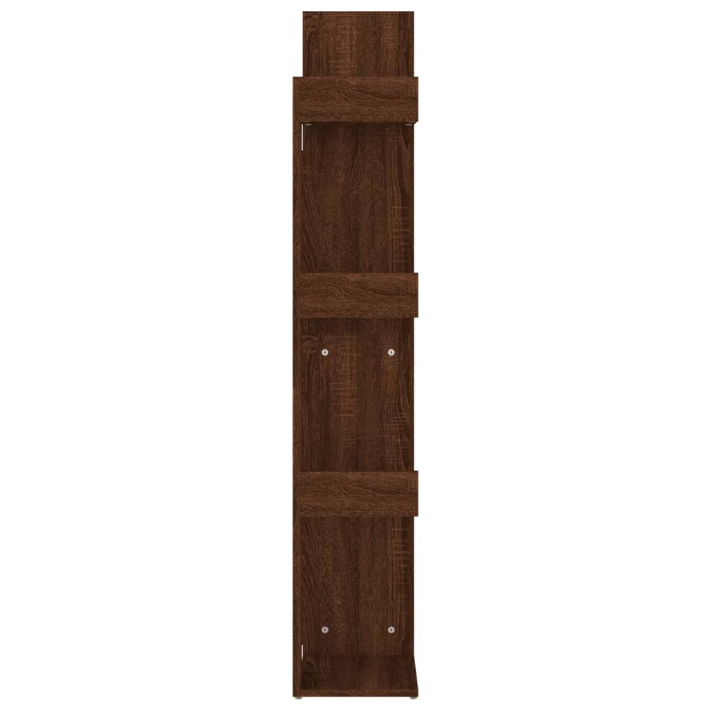 Kirjahylly ruskea tammi 48x25,5x140 cm tekninen puu - Sisustajankoti.fi