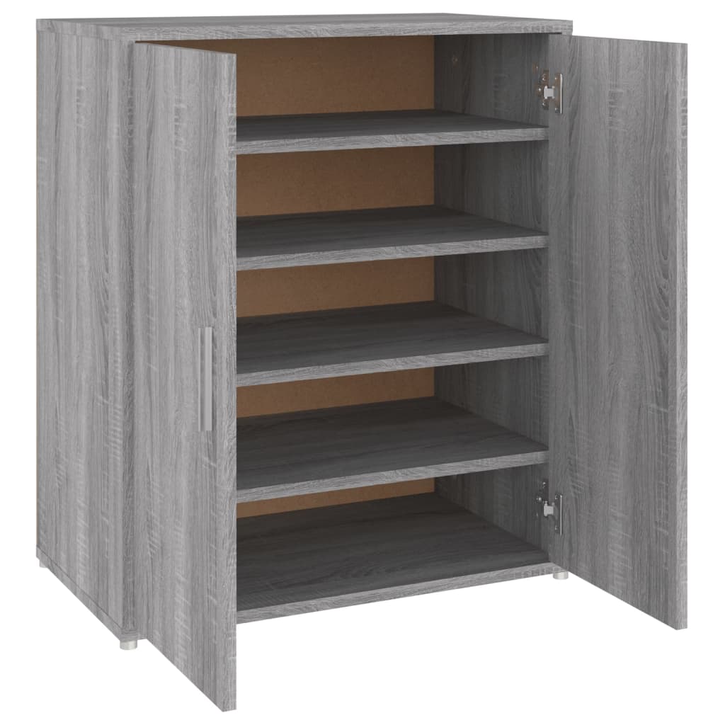 Kenkäteline harmaa Sonoma 60x35x70 cm tekninen puu - Sisustajankoti.fi