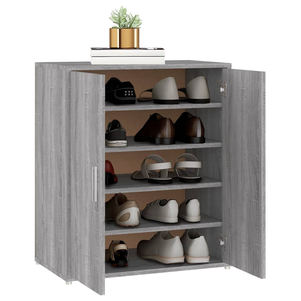 Kenkäteline harmaa Sonoma 60x35x70 cm tekninen puu - Sisustajankoti.fi