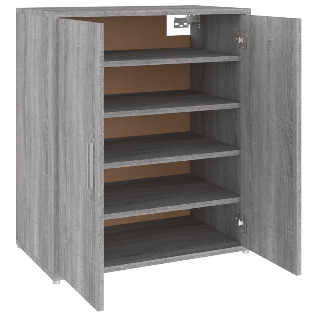 Kenkäteline harmaa Sonoma 60x35x70 cm tekninen puu - Sisustajankoti.fi