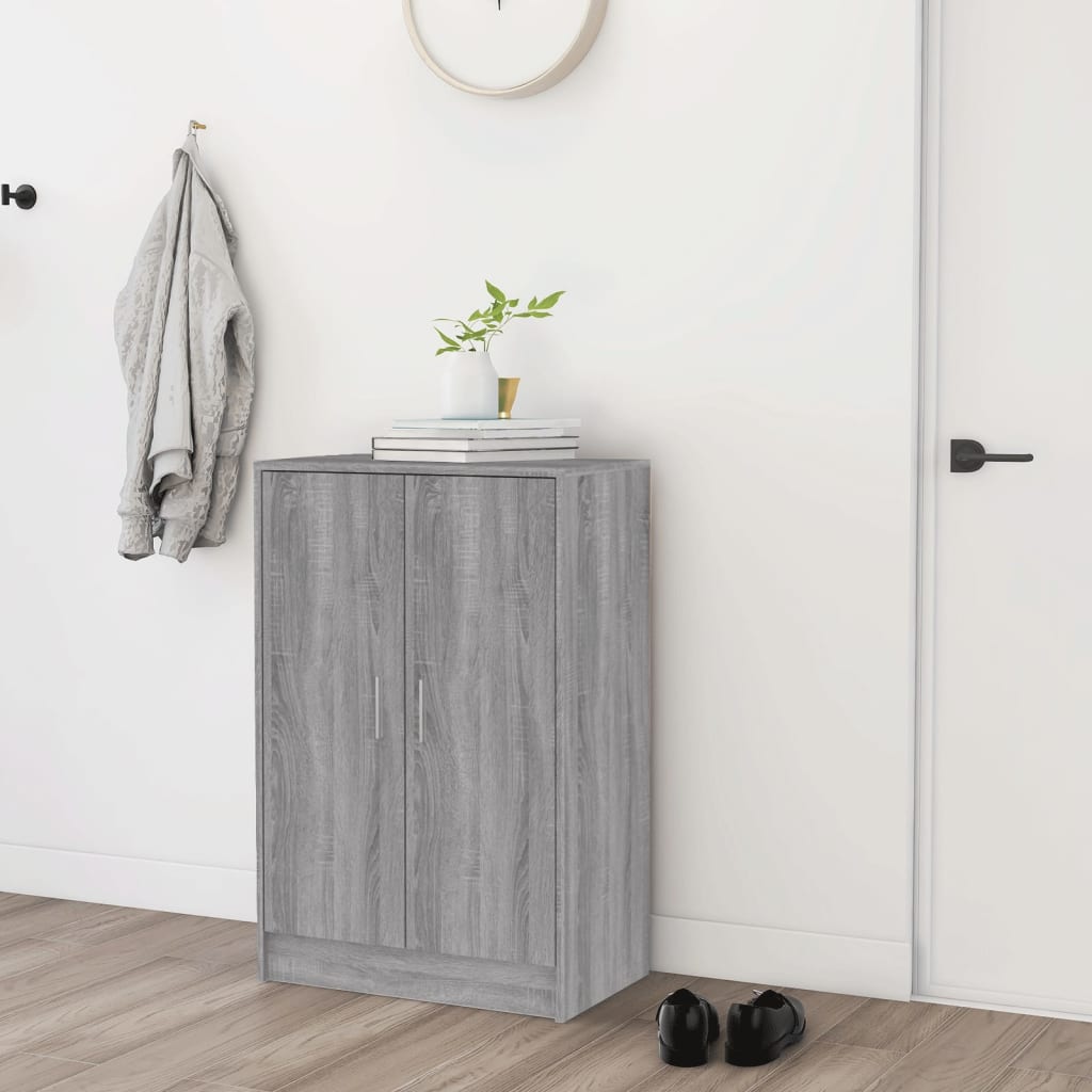 Kenkäteline harmaa Sonoma 60x35x92 cm tekninen puu - Sisustajankoti.fi