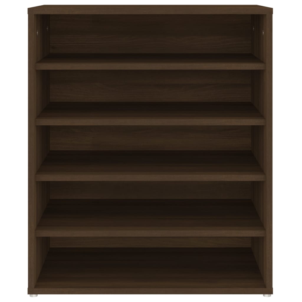 Kenkäteline ruskea tammi 60x35x70 cm tekninen puu - Sisustajankoti.fi