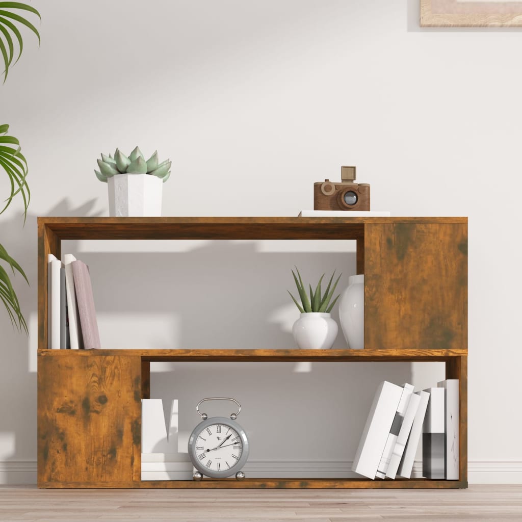 Kirjahylly savutammi 100x24x63 cm tekninen puu - Sisustajankoti.fi