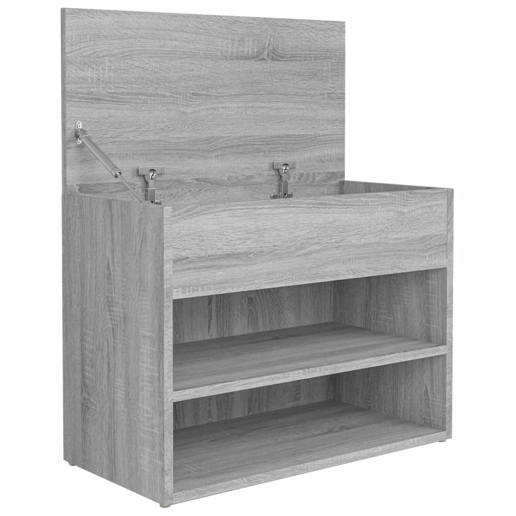 Kenkäpenkki harmaa Sonoma 60x30x45 cm tekninen puu - Sisustajankoti.fi
