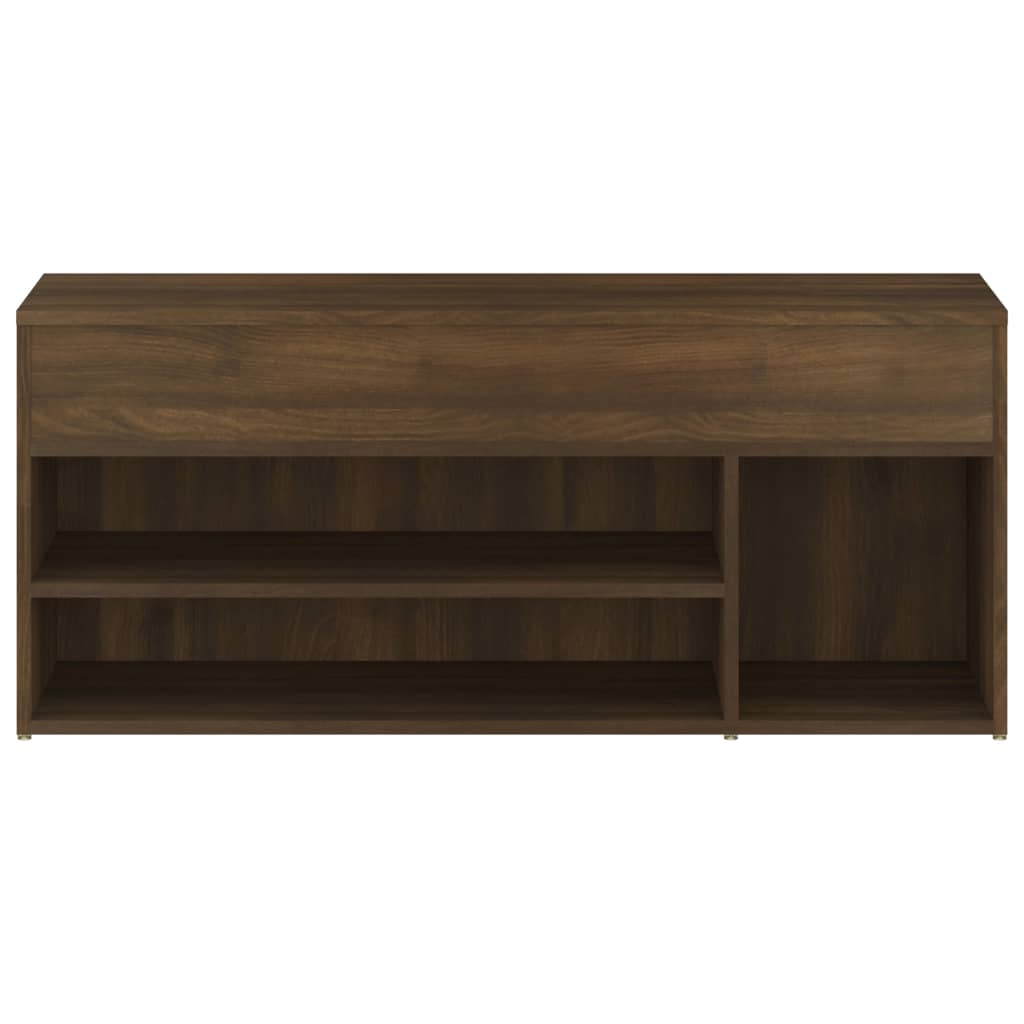Kenkäpenkki ruskea tammi 105x30x45 cm tekninen puu - Sisustajankoti.fi