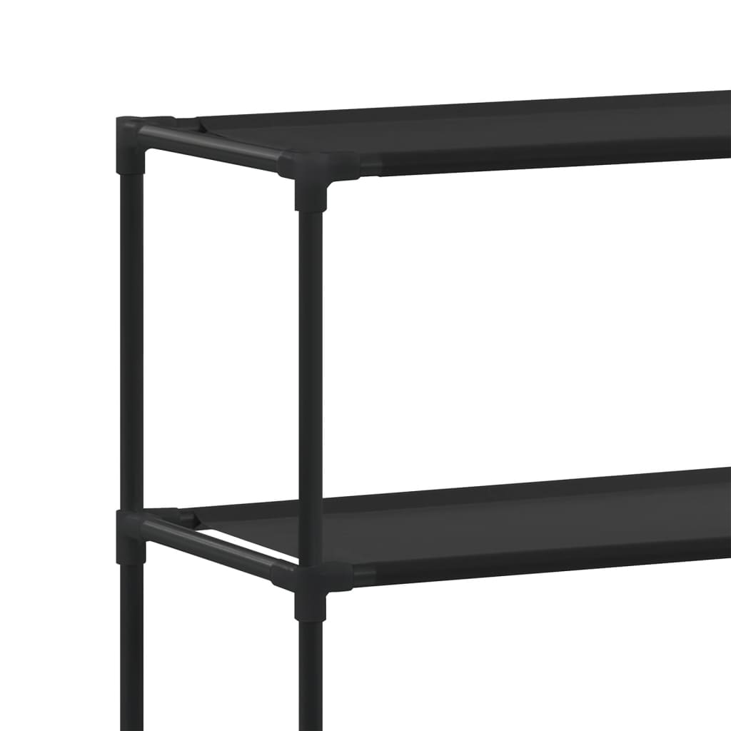 2-tasoinen Hyllykkö WC-pytyn ylle musta 53,5x28x143 cm rauta - Sisustajankoti.fi
