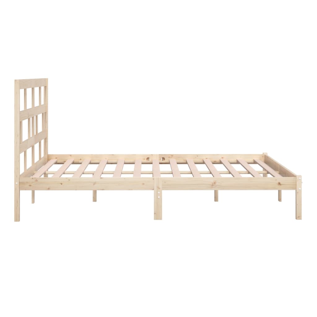 Sängynrunko täysi mänty 200x200 cm - Sisustajankoti.fi