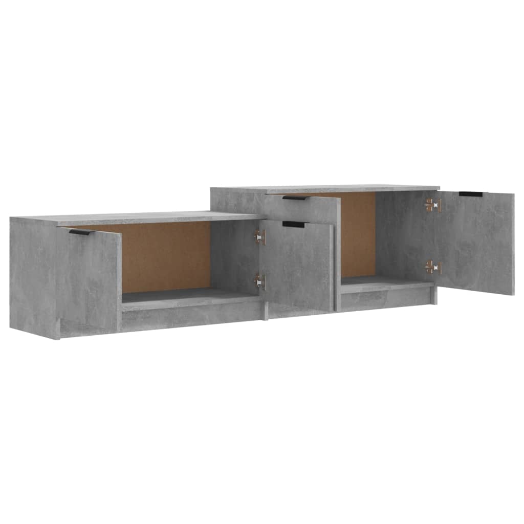 TV-taso betoninharmaa 158,5x36x45 cm tekninen puu - Sisustajankoti.fi