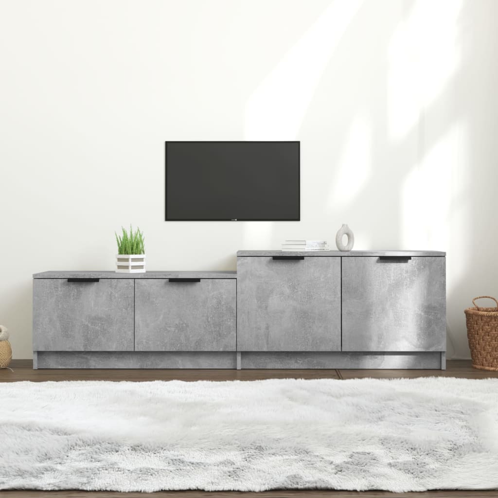 TV-taso betoninharmaa 158,5x36x45 cm tekninen puu - Sisustajankoti.fi