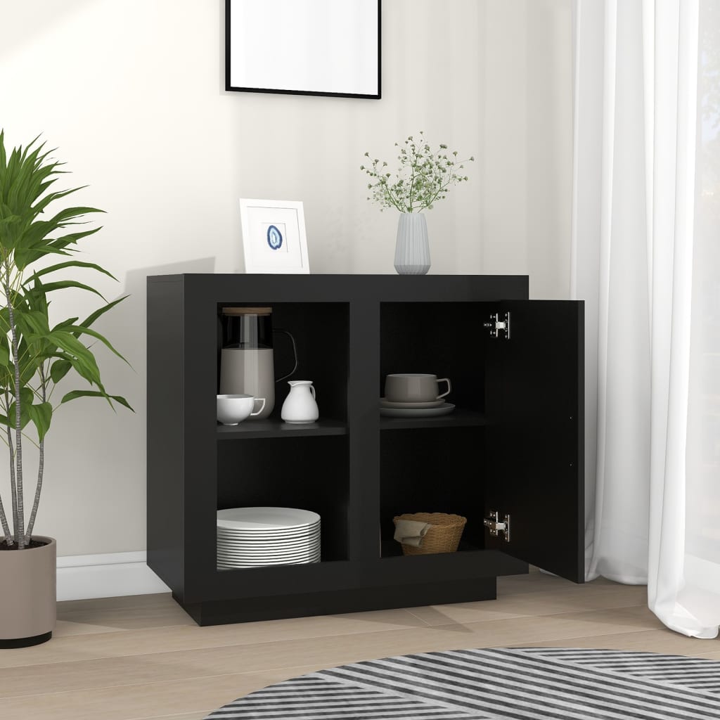 Senkki musta 80x40x75 cm - Sisustajankoti.fi