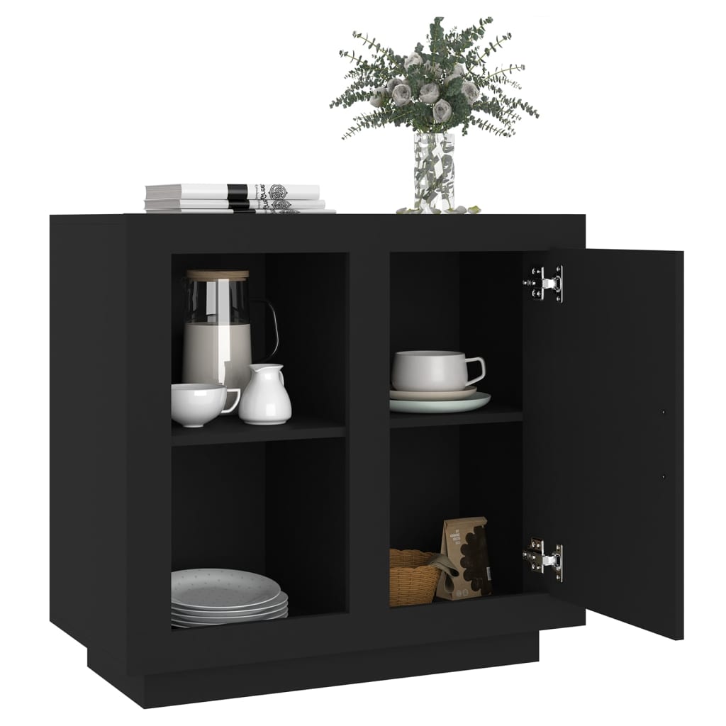 Senkki musta 80x40x75 cm - Sisustajankoti.fi