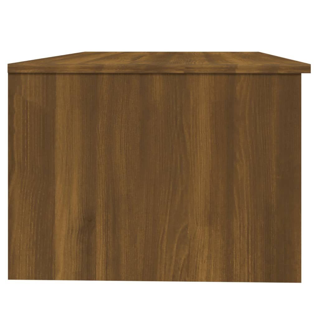 Sohvapöytä ruskea tammi 102x50x36 cm tekninen puu - Sisustajankoti.fi