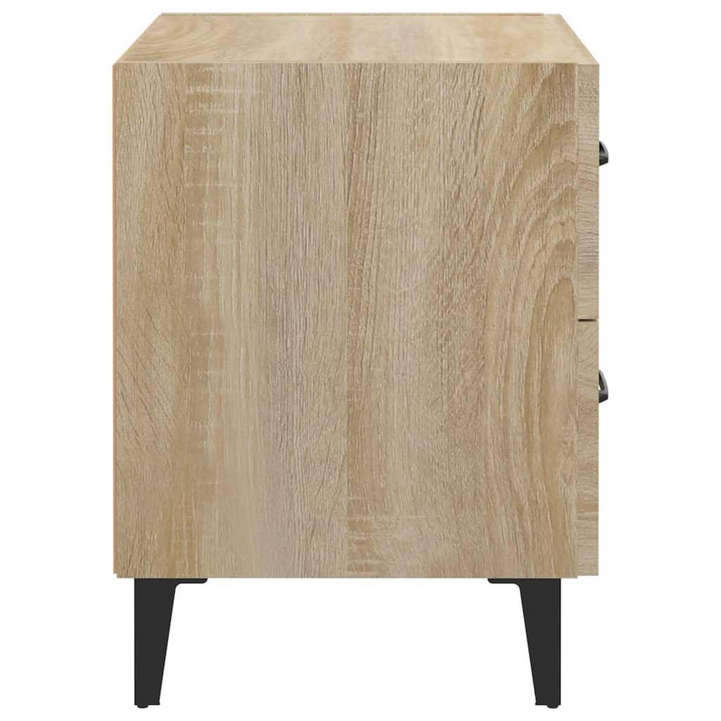 Yöpöydät 2 kpl Sonoma-tammi 40x35x47,5 cm - Sisustajankoti.fi