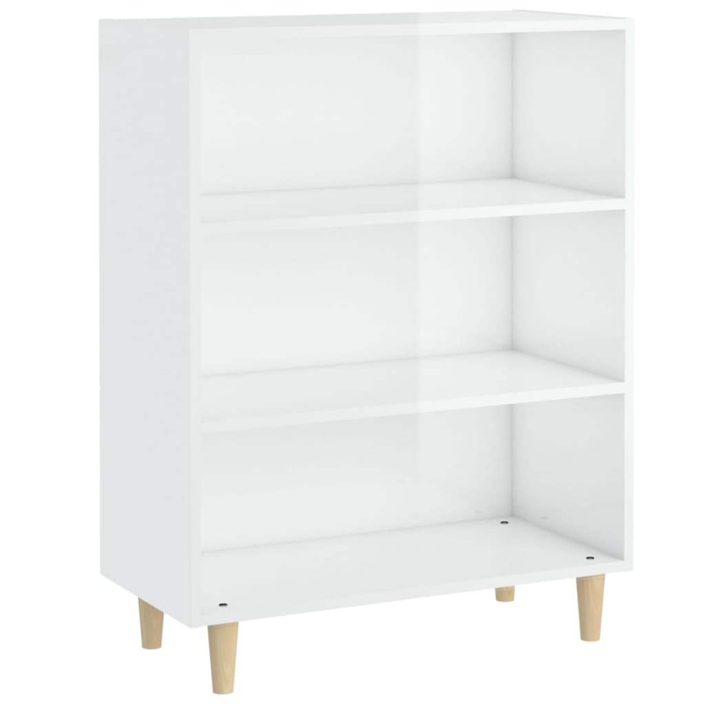Senkki korkeakiilto valkoinen 69,5x32,5x90 cm tekninen puu - Sisustajankoti.fi