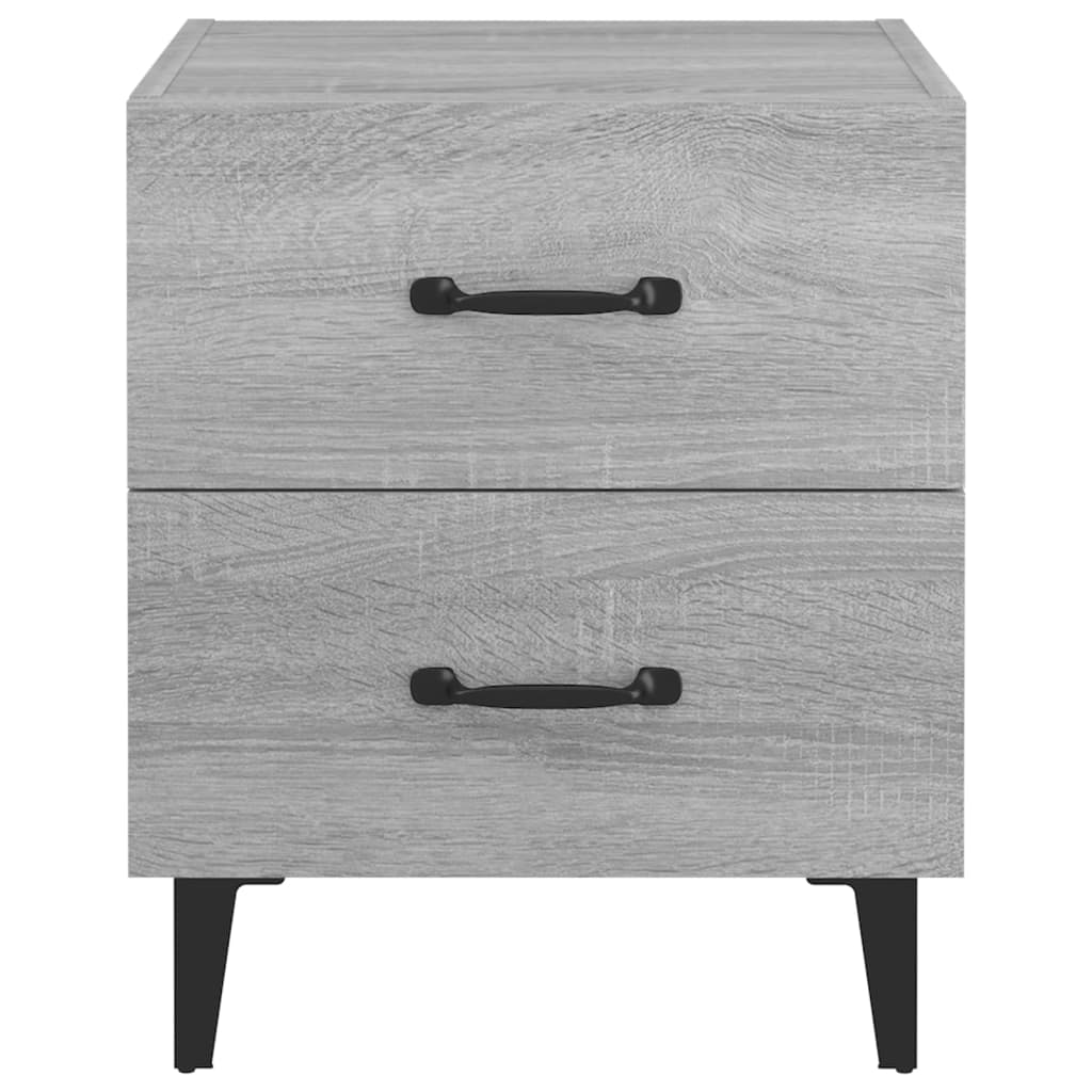 Yöpöydät 2 kpl harmaa Sonoma 40x35x47,5 cm - Sisustajankoti.fi