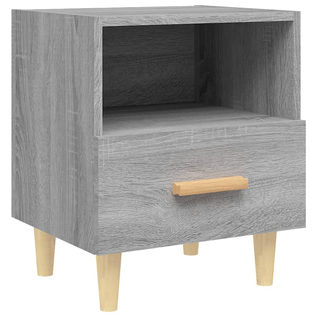 Yöpöydät 2 kpl harmaa Sonoma 40x35x47 cm - Sisustajankoti.fi