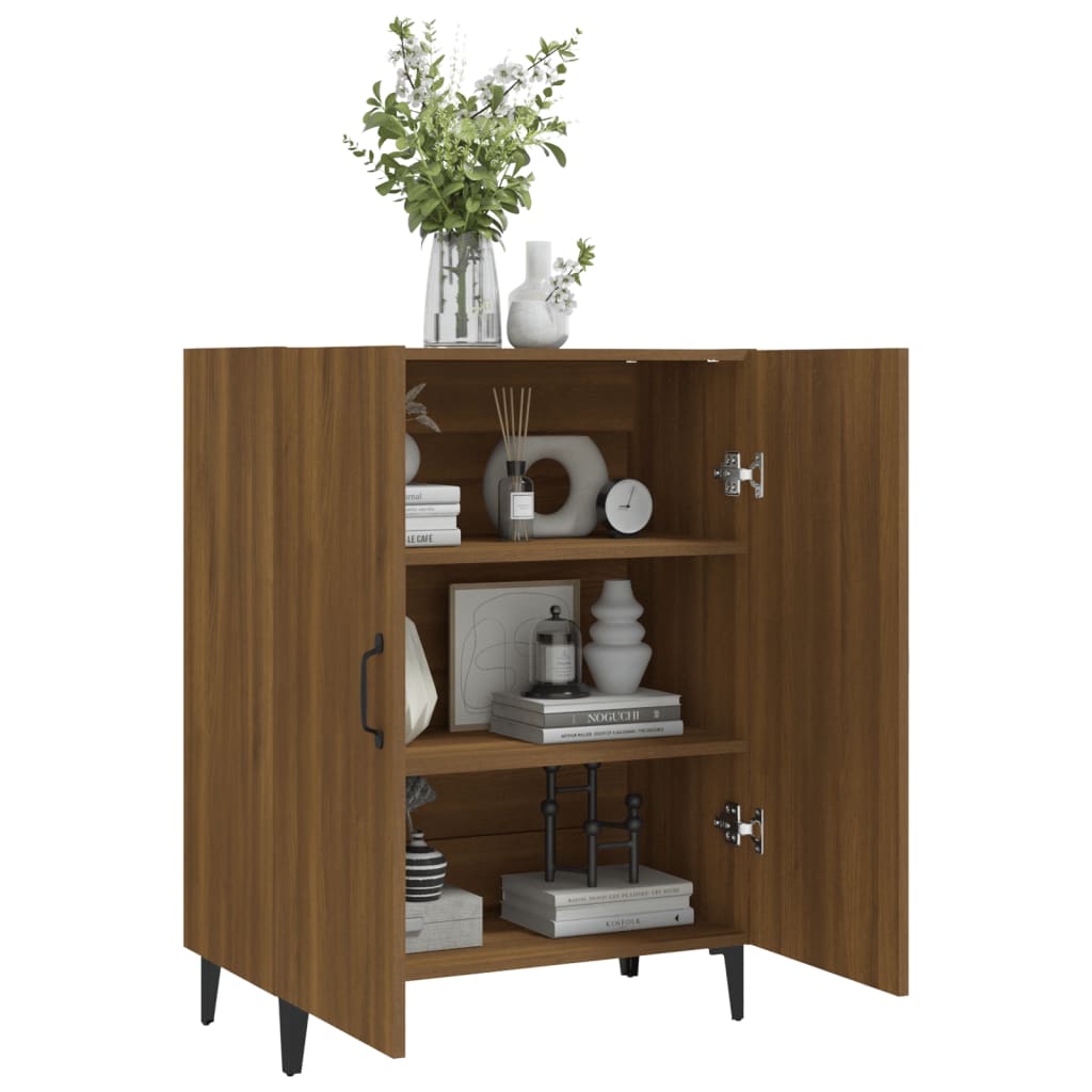 Senkki ruskea tammi 70x34x90 cm tekninen puu - Sisustajankoti.fi