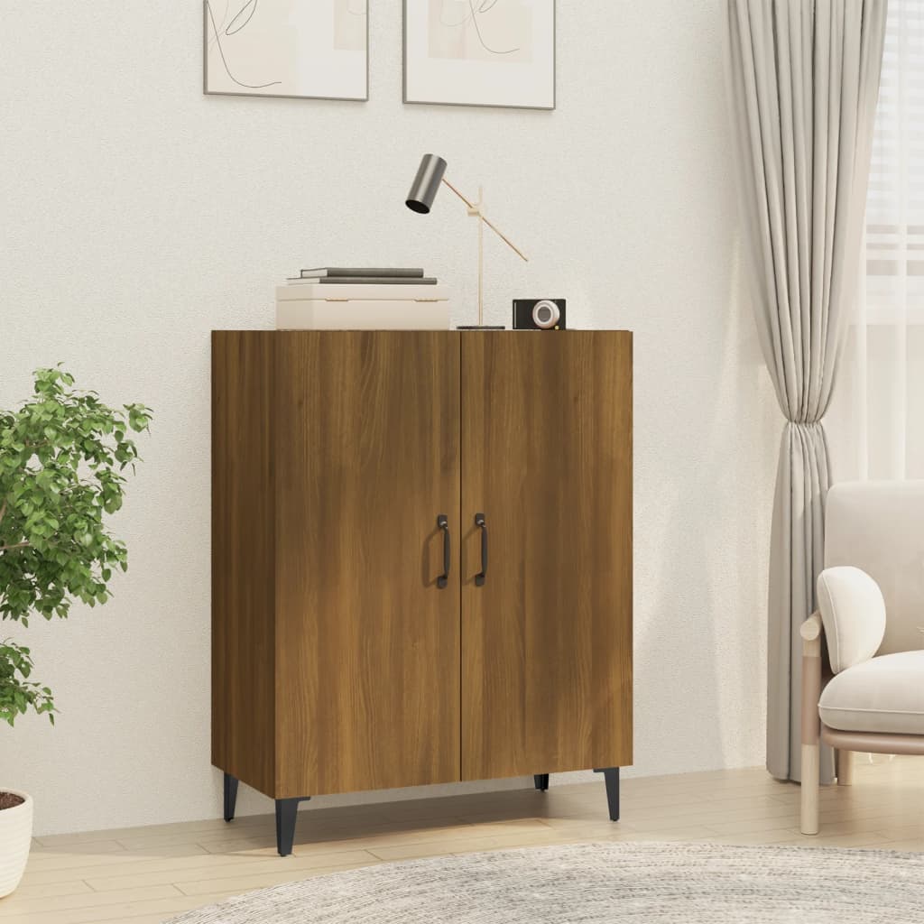 Senkki ruskea tammi 70x34x90 cm tekninen puu - Sisustajankoti.fi