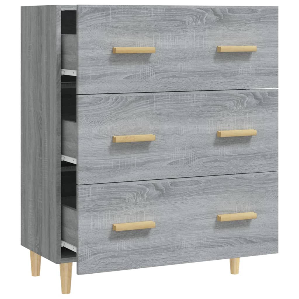 Senkki harmaa Sonoma 70x34x90 cm tekninen puu - Sisustajankoti.fi