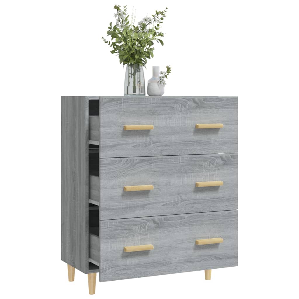 Senkki harmaa Sonoma 70x34x90 cm tekninen puu - Sisustajankoti.fi