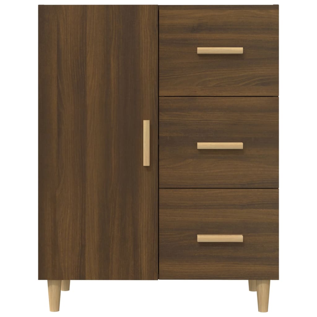 Senkki ruskea tammi 69,5x34x90 cm tekninen puu - Sisustajankoti.fi