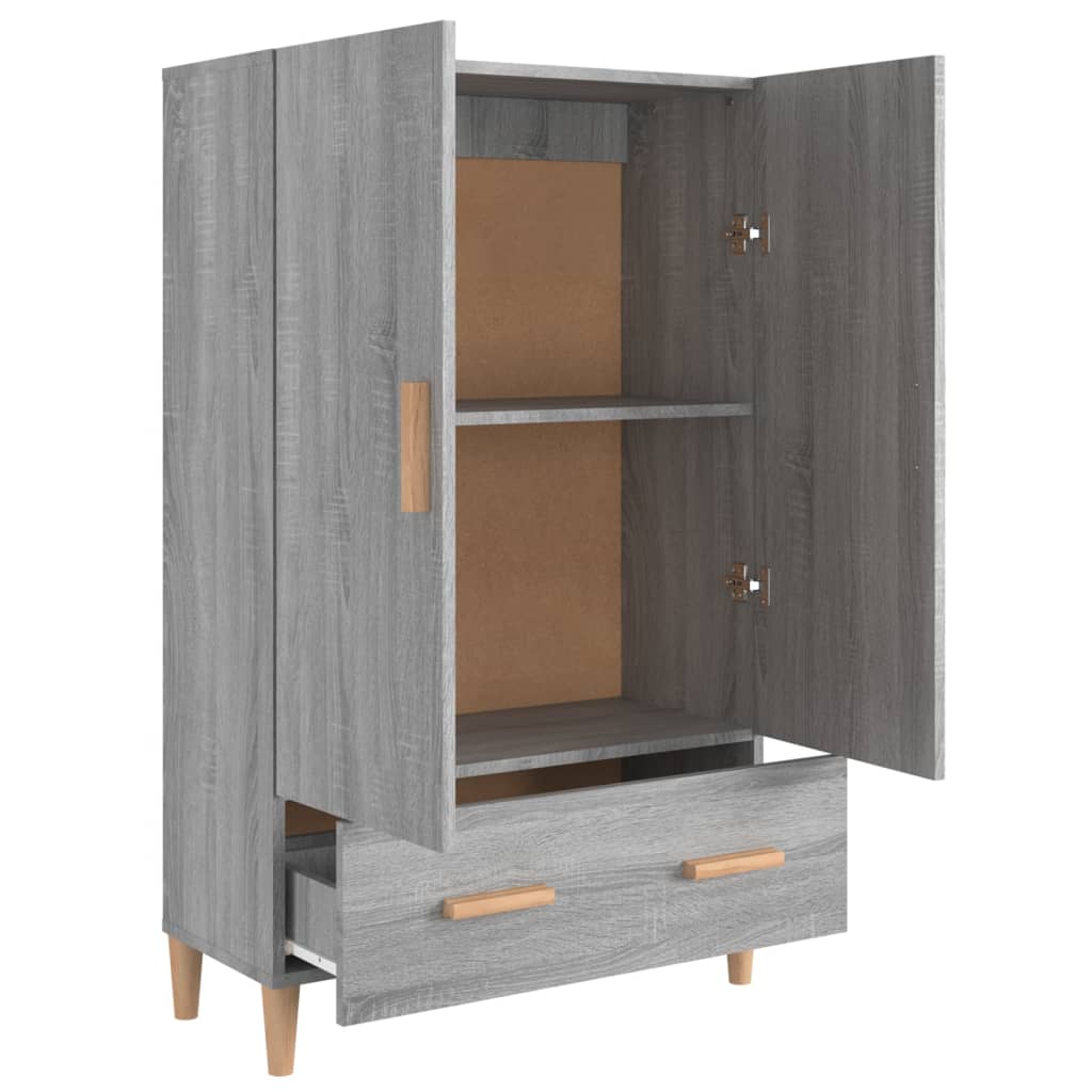 Kaappi harmaa Sonoma 70x31x115 cm tekninen puu - Sisustajankoti.fi