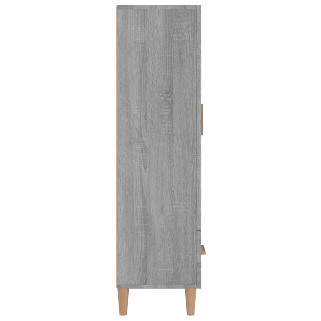 Kaappi harmaa Sonoma 70x31x115 cm tekninen puu - Sisustajankoti.fi