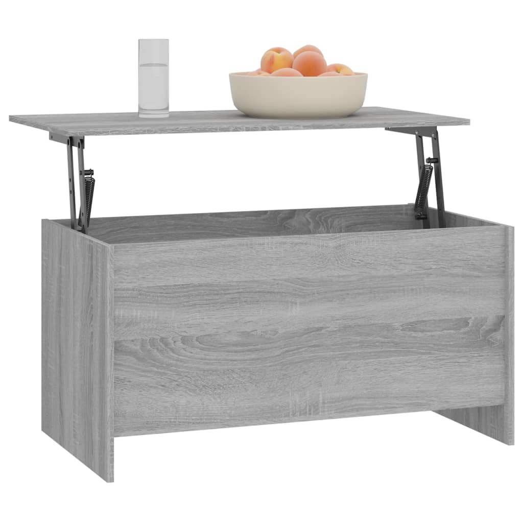 Sohvapöytä harmaa Sonoma 102x55,5x52,5 cm tekninen puu - Sisustajankoti.fi
