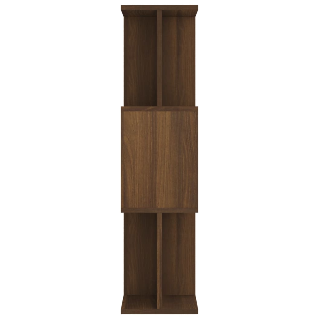 Kirjahylly/tilanjakaja ruskea tammi 80x24x96 cm tekninen puu - Sisustajankoti.fi