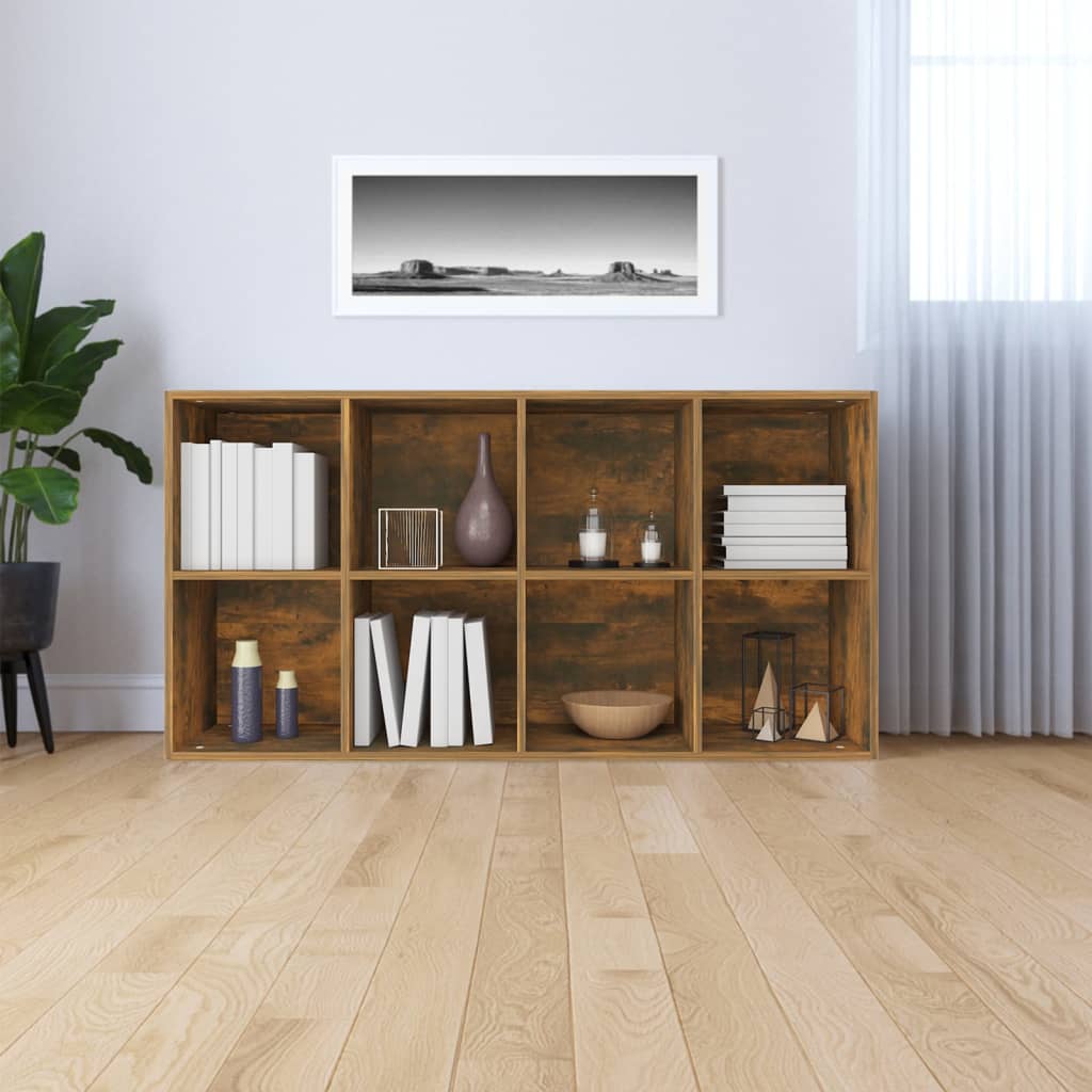 Kirjahylly / Senkki savutammi 66x30x130 cm tekninen puu - Sisustajankoti.fi