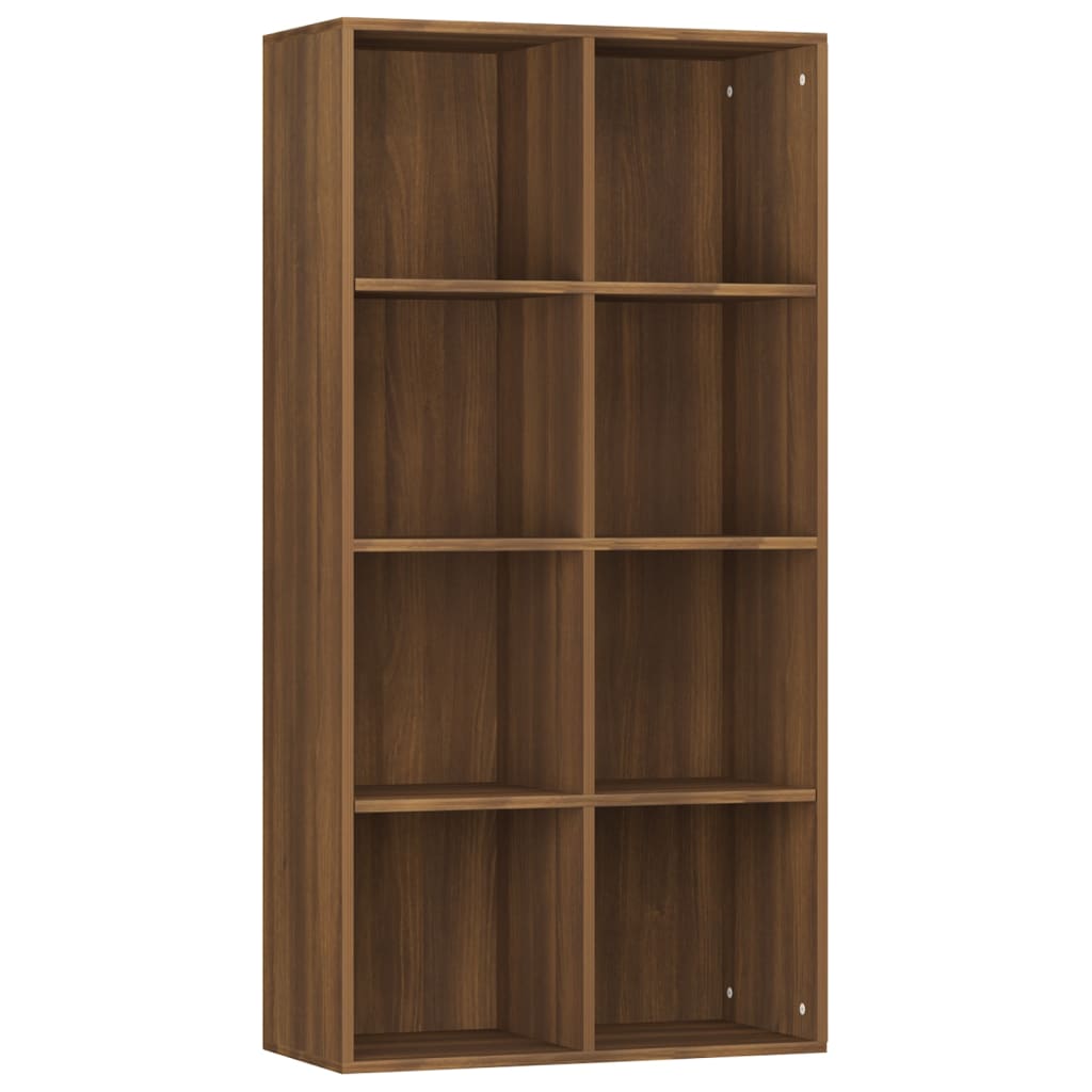 Kirjahylly / Senkki ruskea tammi 66x30x130 cm tekninen puu - Sisustajankoti.fi