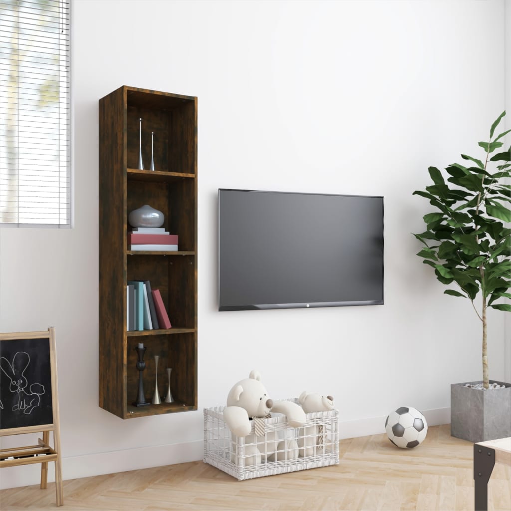Kirjahylly / TV-taso savutammi 143x30x36cm tekninen puu - Sisustajankoti.fi
