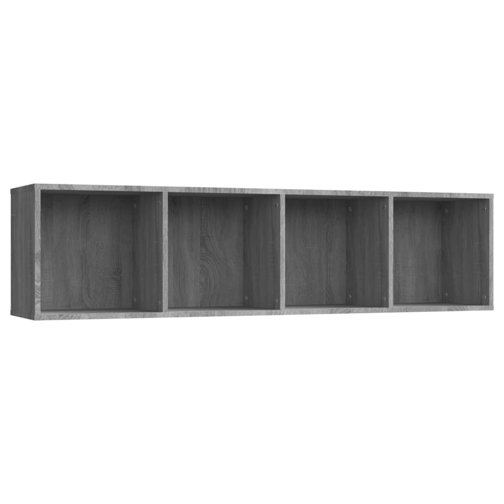 Kirjahylly / TV-taso harmaa Sonoma 143x30x36 cm tekninen puu - Sisustajankoti.fi