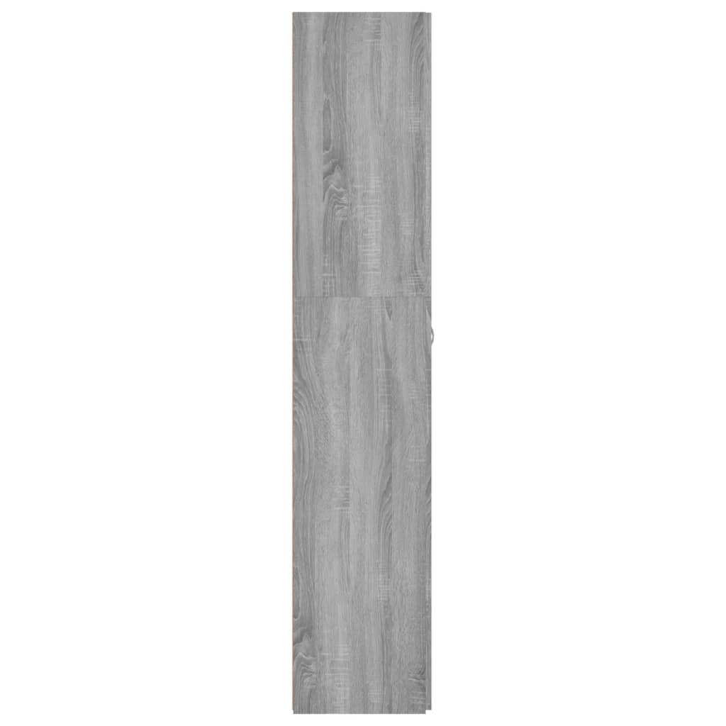 Kenkäkaappi harmaa Sonoma 80x35,5x180 cm tekninen puu - Sisustajankoti.fi
