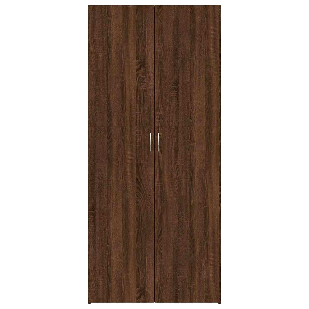 Kenkäkaappi ruskea tammi 80x35,5x180 cm tekninen puu - Sisustajankoti.fi