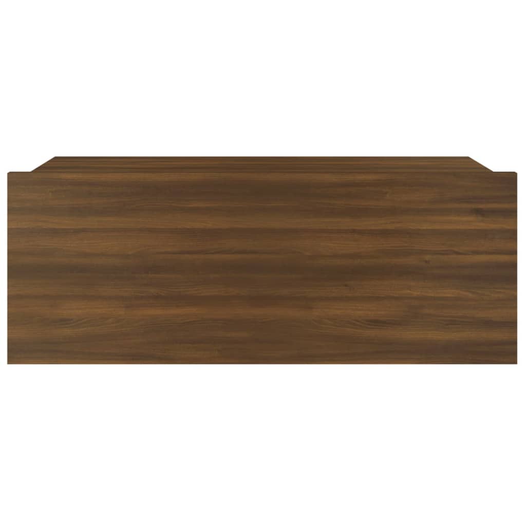 Kelluvat yöpöydät 2 kpl ruskea tammi 40x30x15 cm tekninen puu - Sisustajankoti.fi