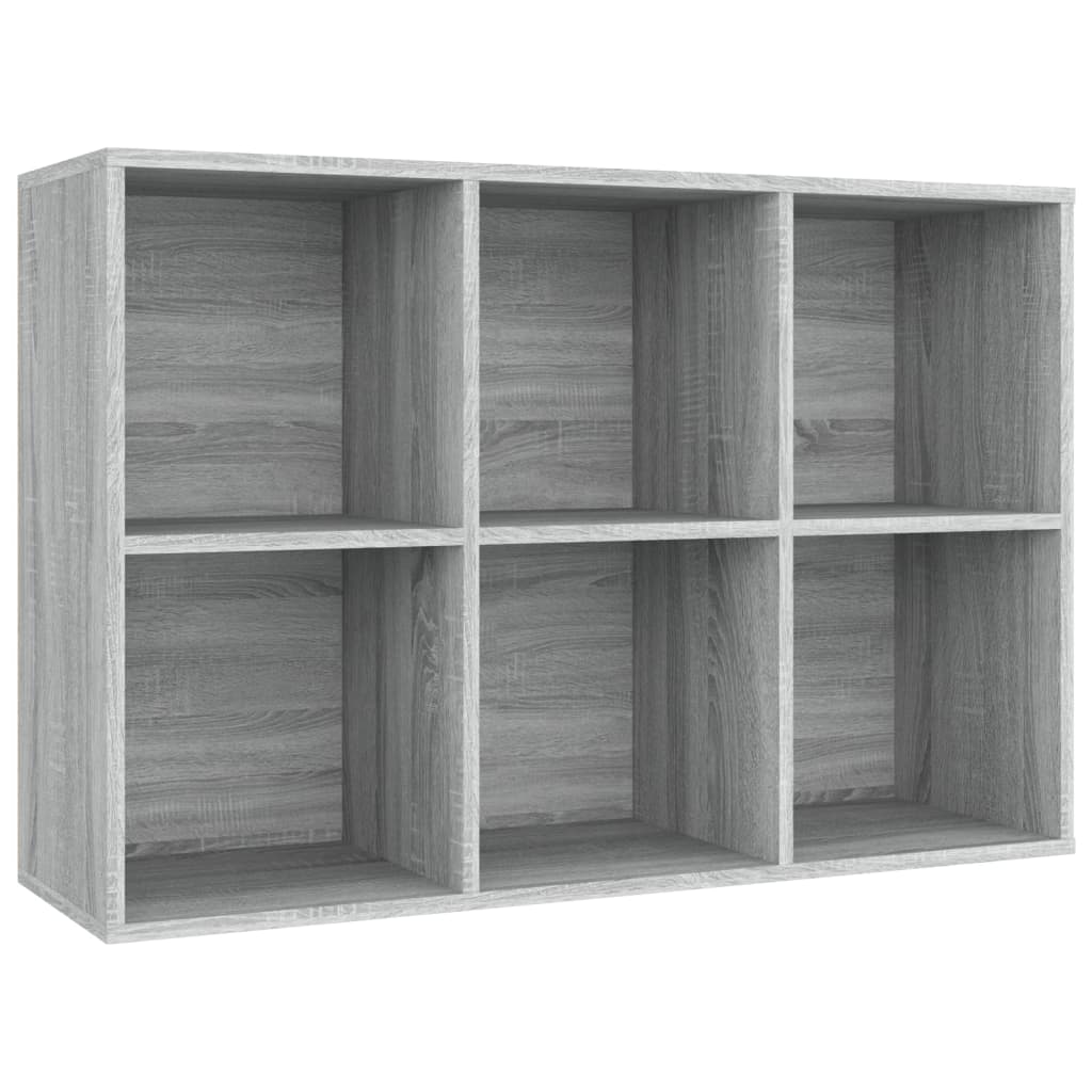 Kirjahylly / Senkki harmaa Sonoma 66x30x98 cm tekninen puu - Sisustajankoti.fi