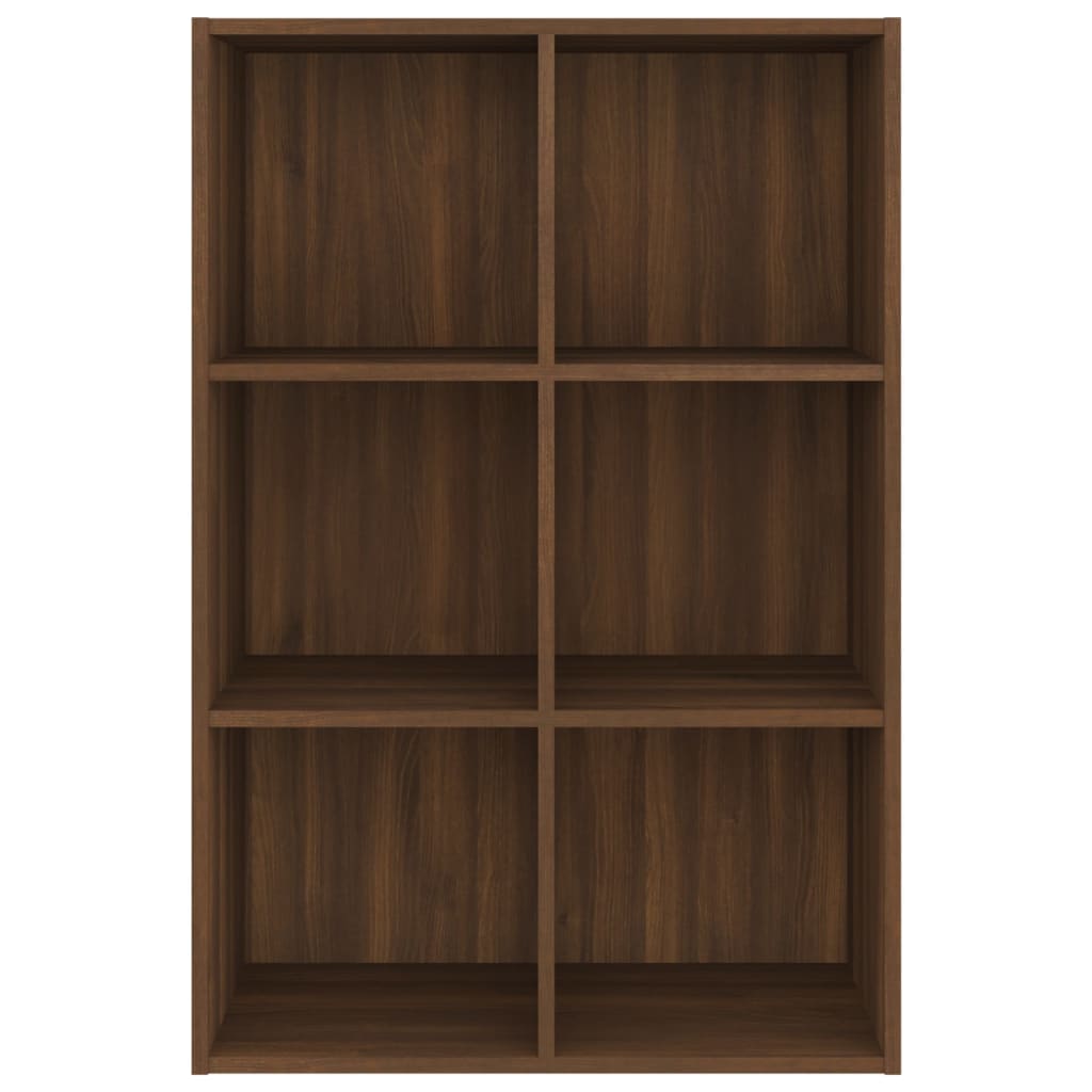 Kirjahylly / Senkki ruskea tammi 66x30x98 cm tekninen puu - Sisustajankoti.fi