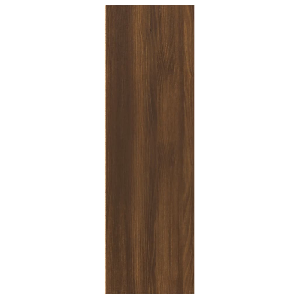 Kirjahylly / Senkki ruskea tammi 66x30x98 cm tekninen puu - Sisustajankoti.fi