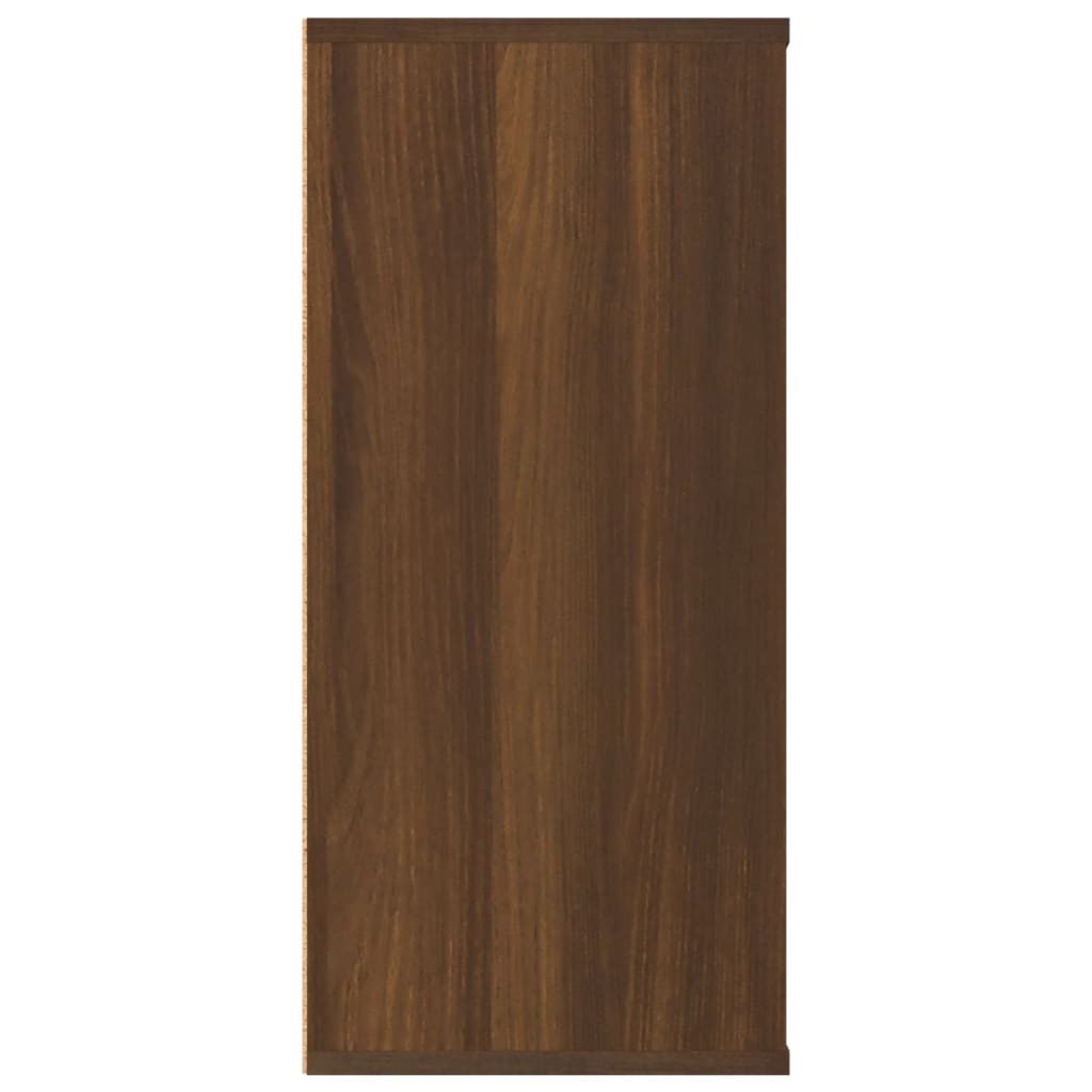 Kirjahylly / Senkki ruskea tammi 66x30x98 cm tekninen puu - Sisustajankoti.fi