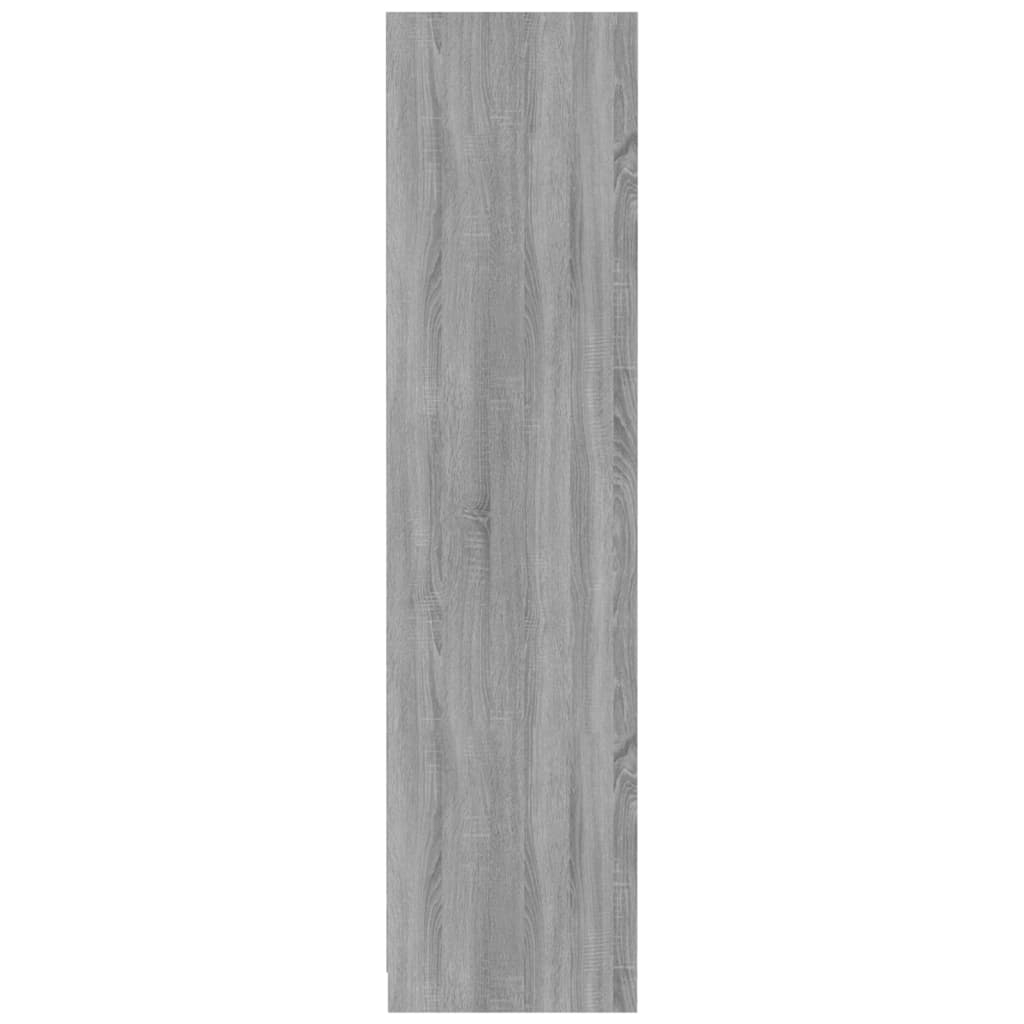 Vaatekaappi harmaa Sonoma 100x50x200 cm tekninen puu - Sisustajankoti.fi