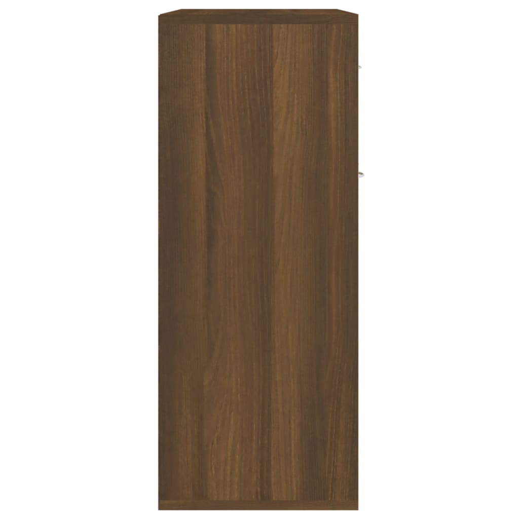 Senkki ruskea tammi 60x30x75 cm tekninen puu - Sisustajankoti.fi