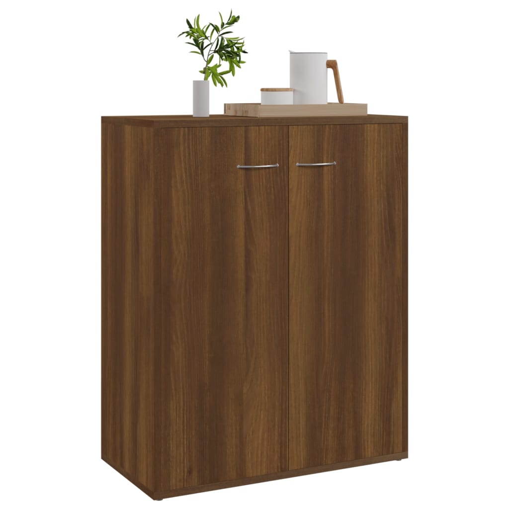 Senkki ruskea tammi 60x30x75 cm tekninen puu - Sisustajankoti.fi