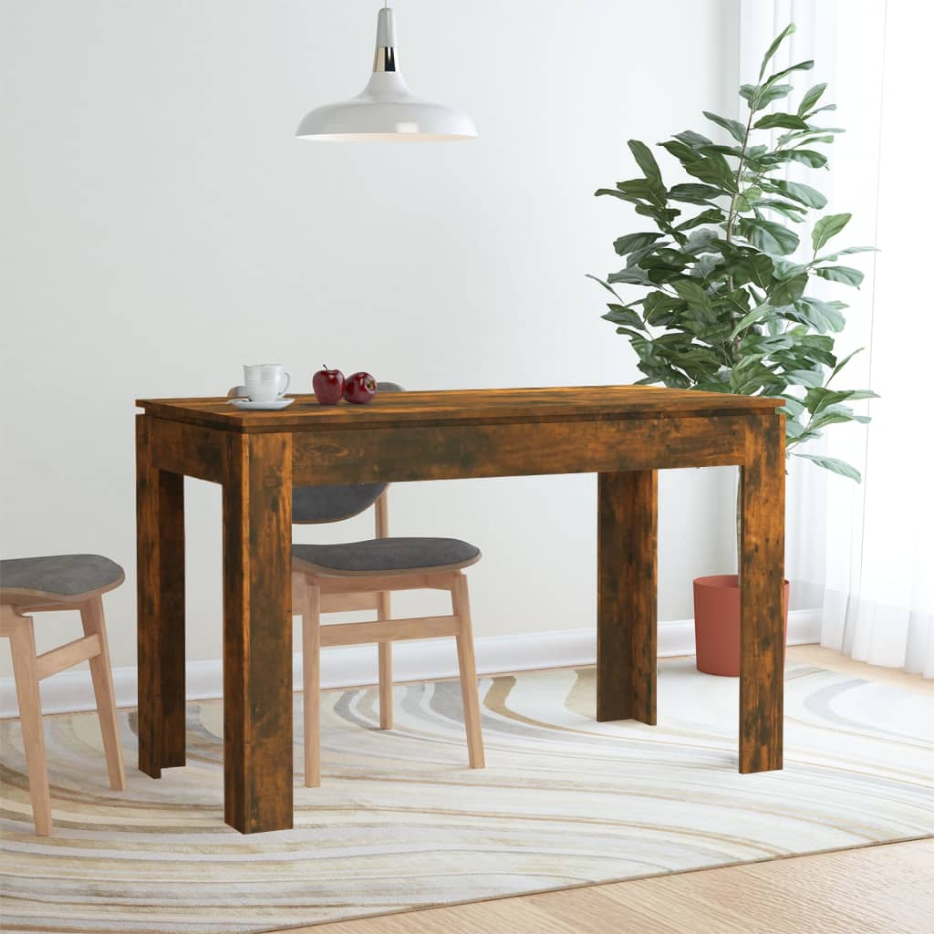 Ruokapöytä savutammi 120x60x76 cm tekninen puu - Sisustajankoti.fi