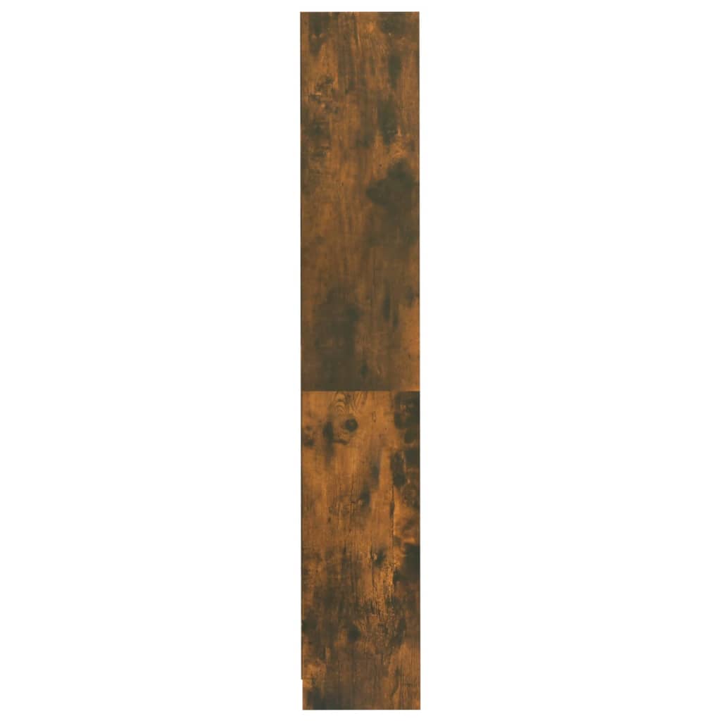 4-kerroksinen Kirjahylly savutammi 80x24x142 cm tekninen puu - Sisustajankoti.fi